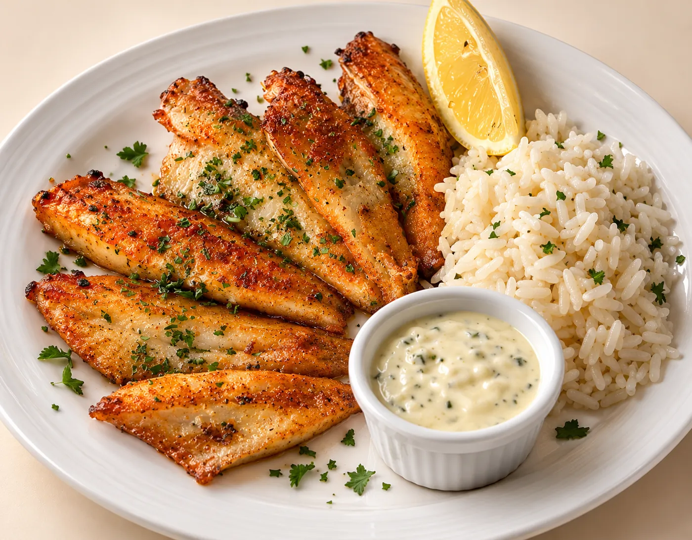 Filets de perche meunière